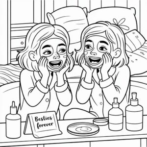 best friends bff tekening