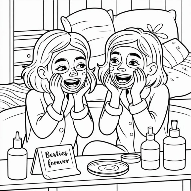 Free 28 BFF Coloring Pages - Printable PDF Download for Best Friends