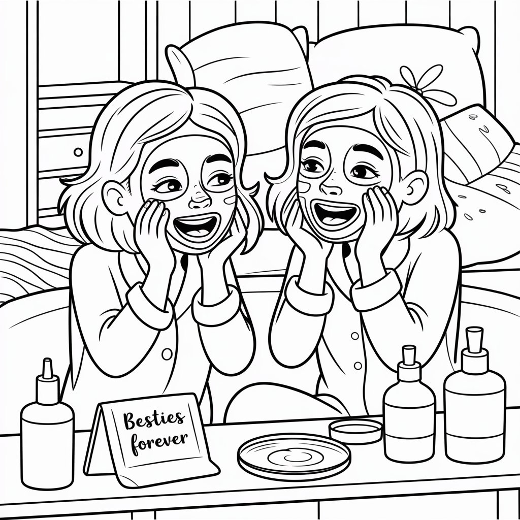 coloriage bff