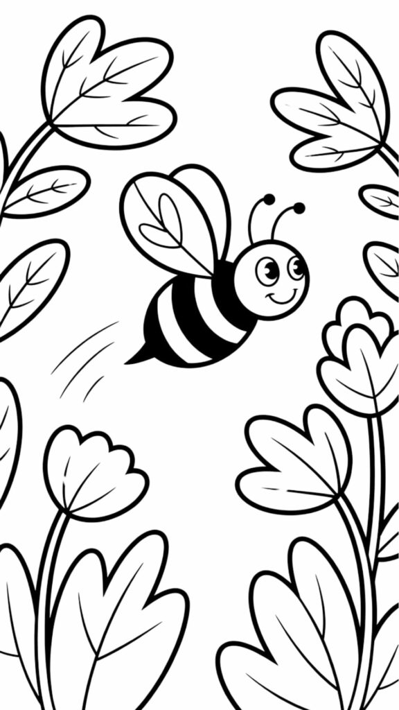 desenho de abelhas para colorir e imprimir