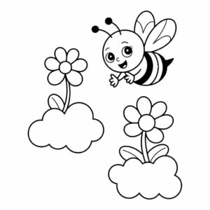 abelha desenho para colorir