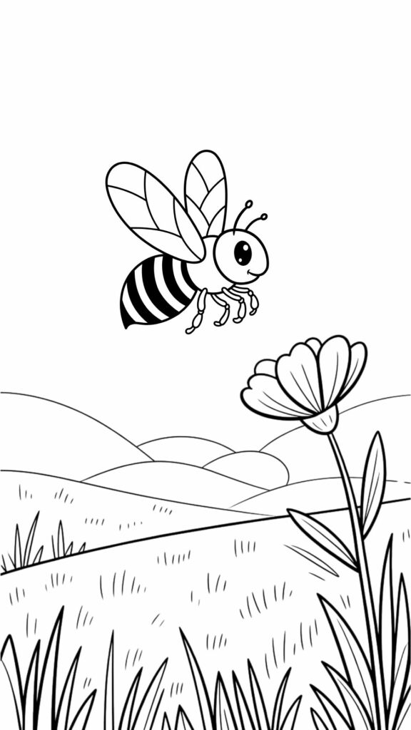 desenho para colorir abelha