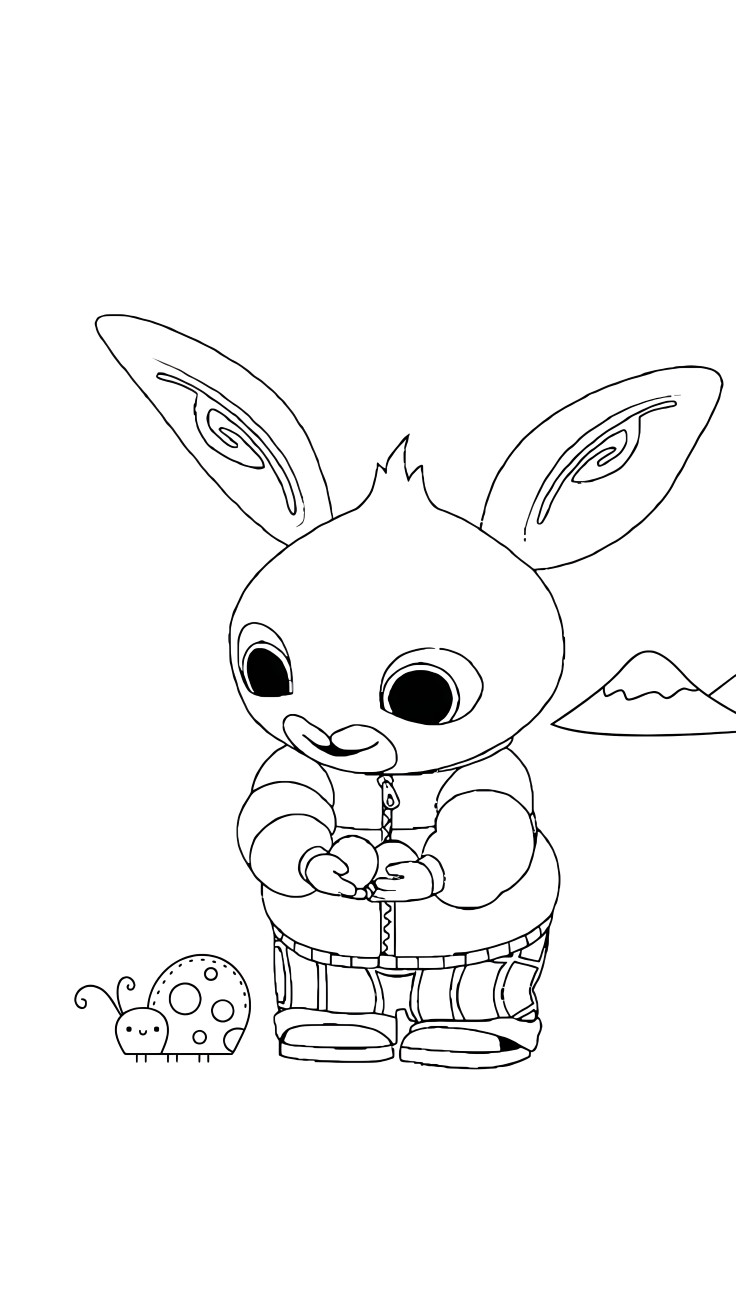 bing en flop kleurplaat