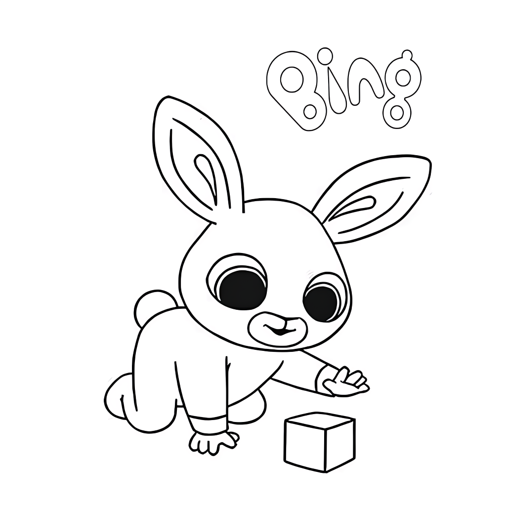 bing konijn kleurplaten