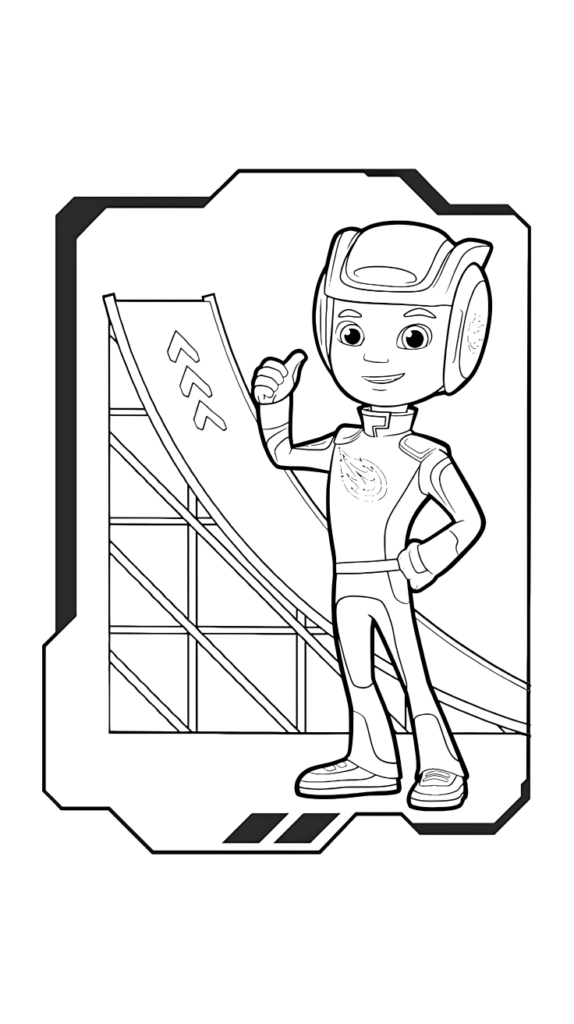 blaze et les monster machines coloriage