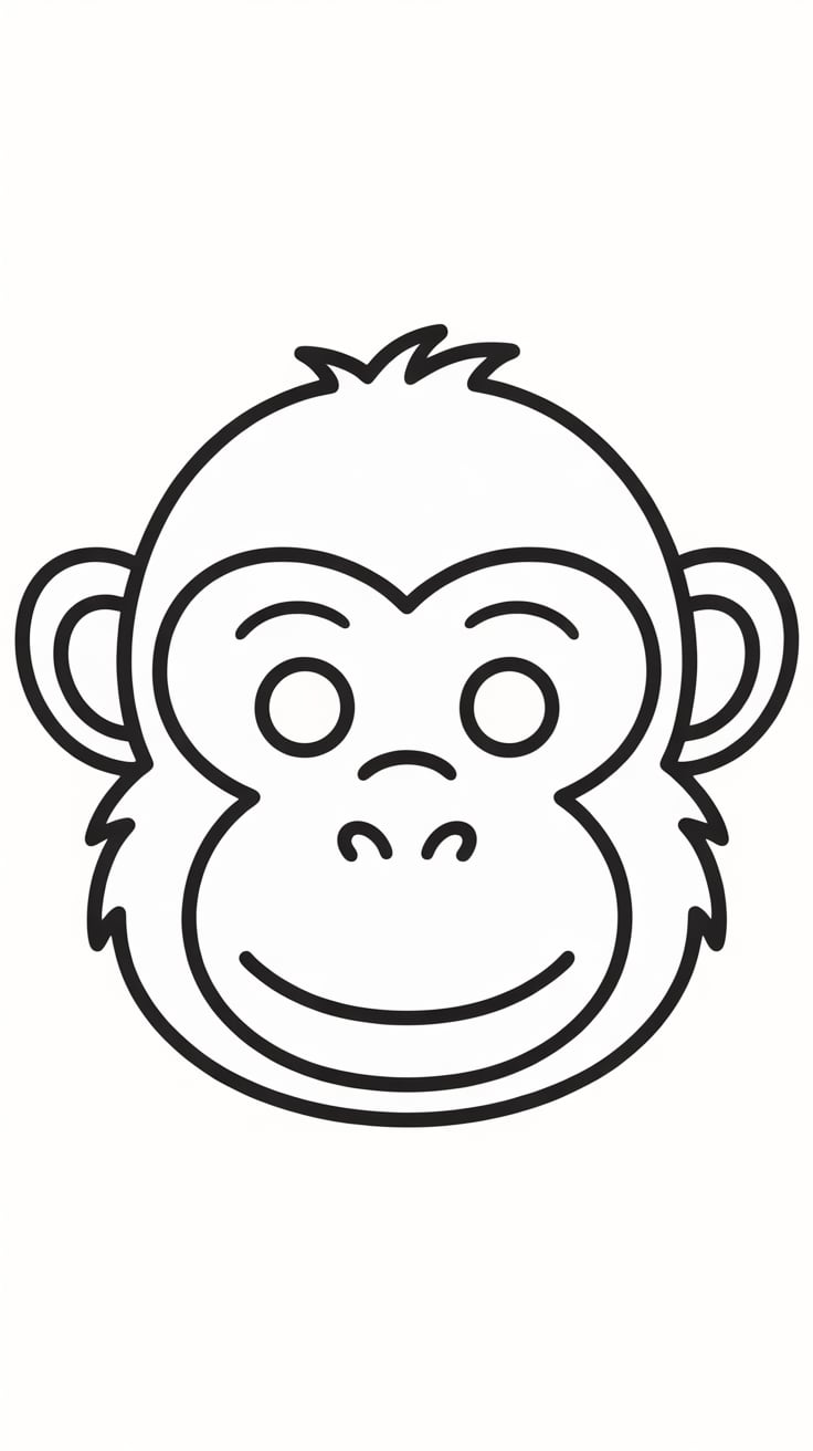 carnaval kleurplaat masker