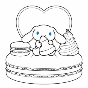 cinnamoroll kleurplaat