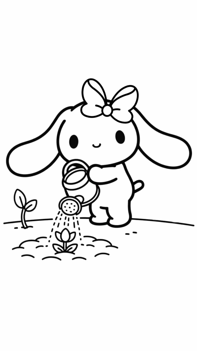 Cinnamoroll Ausmalbilder - 21 Ausmalbilder zum Ausdrucken (PDF)