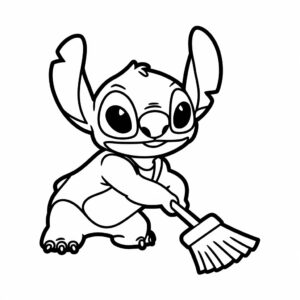 coloring book stitch