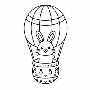 ausmalbilder heißluftballon