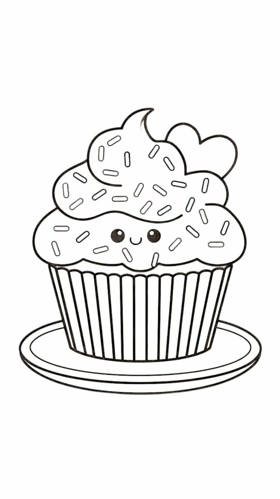 cupcakes tekenen makkelijk