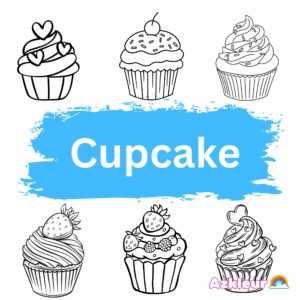 Cupcake Kleurplaat