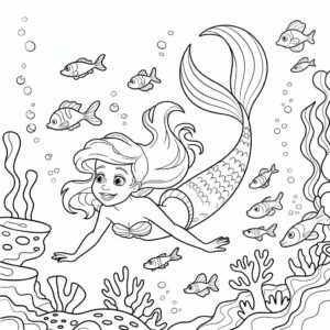 coloriages ariel