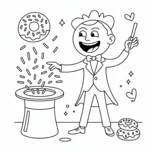 kawaii donut boyama