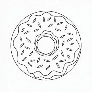 sevimli donut boyama