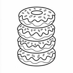 donut boyama okul öncesi