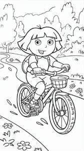dora kleurplaat