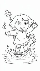 dora kleurplaten