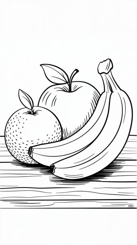 frutas para colorir abacaxi