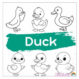 Ente Ausmalbild