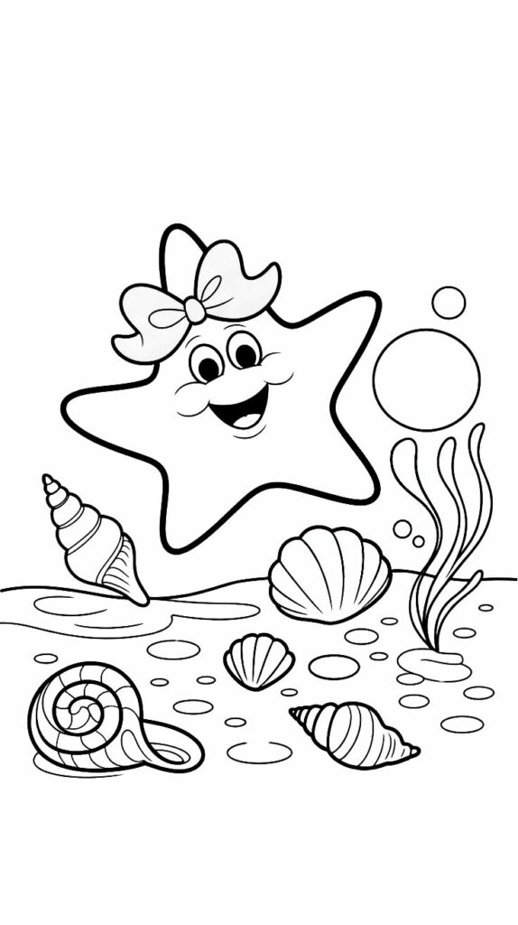 immagini stelle marine da colorare