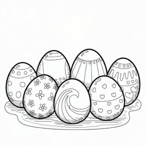 easter egg coloring pages