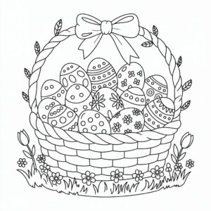 coloring egg pages