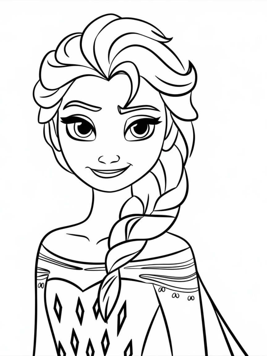 elsa frozen coloring book