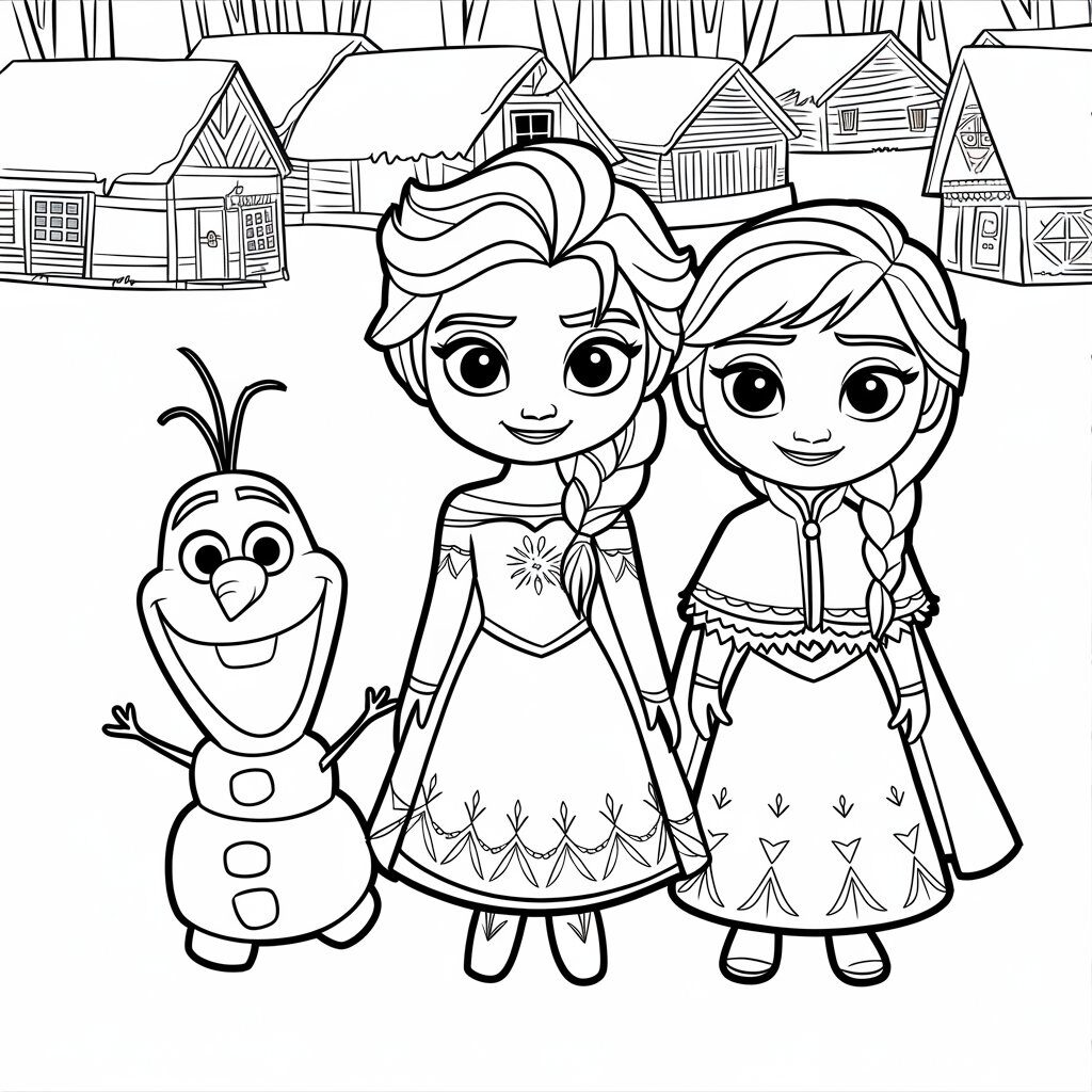 elsa frozen coloring sheet