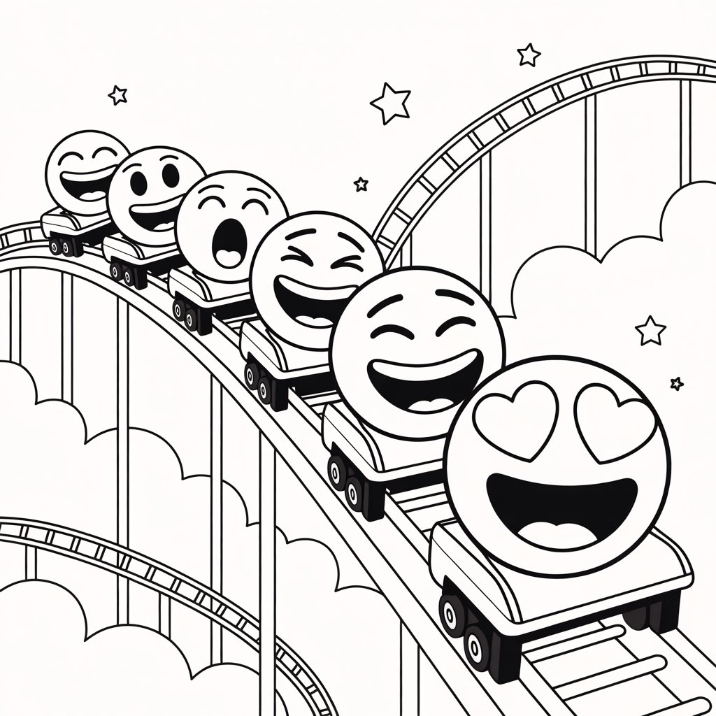 emoji film kleurplaat