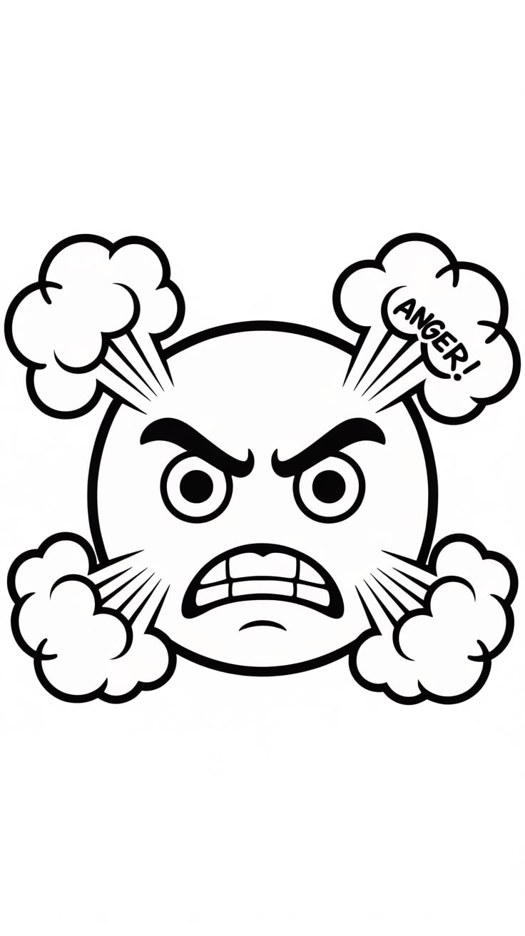 emoji kleurplaat printen