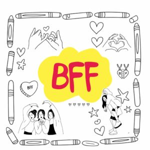 Kleurplaat Bff