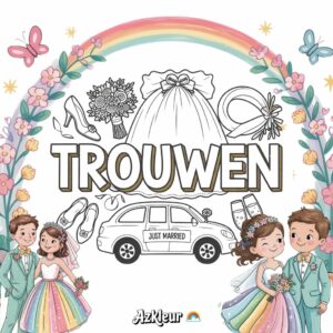 Coloriage Mariée