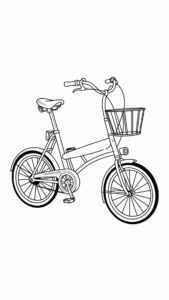 bicicletta immagine da colorare