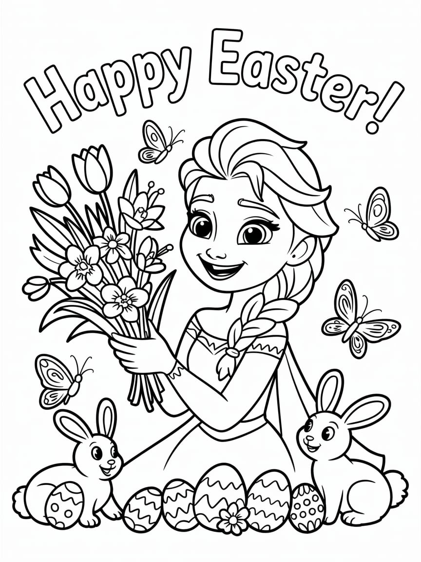 frozen elsa printable coloring sheets