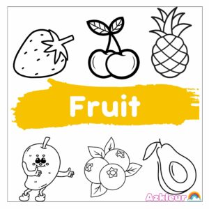 Fruit Kleurplaat