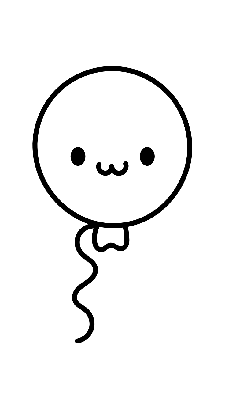 gezicht op ballon tekenen