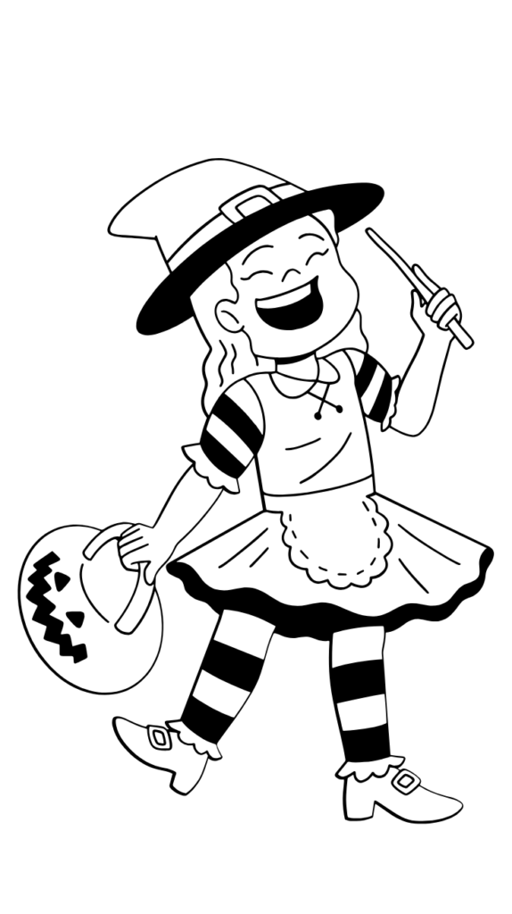 halloween tekenen heks