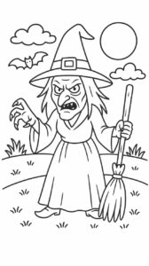 halloween hexen ausmalbilder