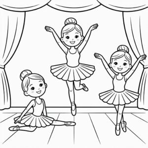 hoe teken je een ballerina