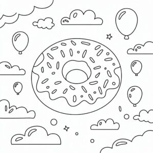anasınıfı donut boyama