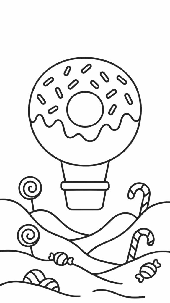 malvorlage heißluftballon