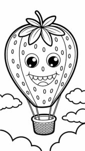 ausmalbild heißluftballon