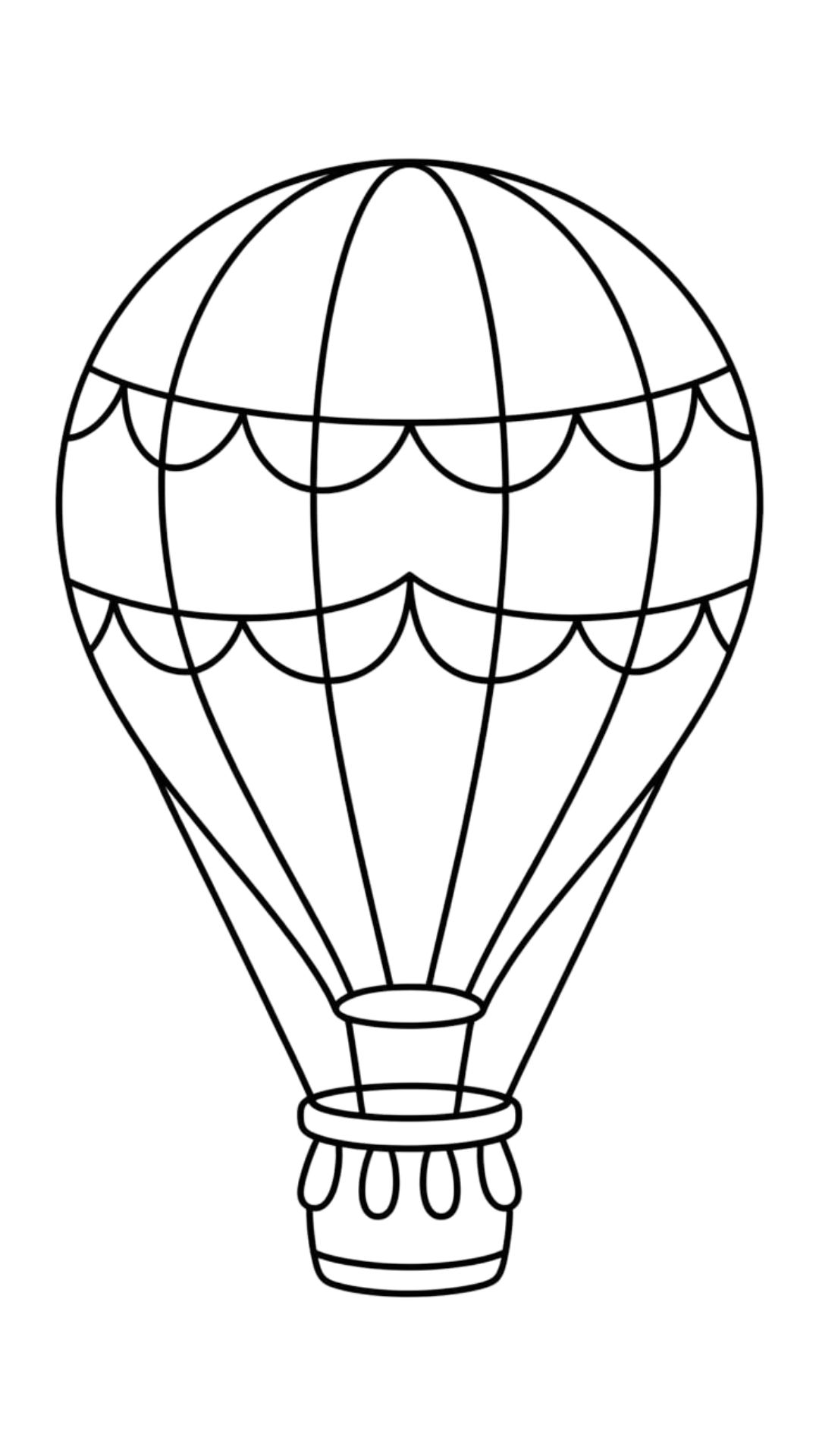 luchtballon mand tekening