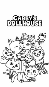 coloriage gabby et la maison magique
