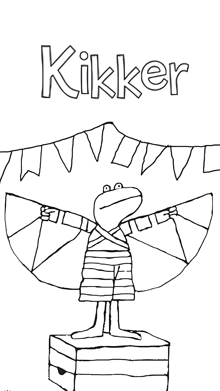 kikker tekenen makkelijk
