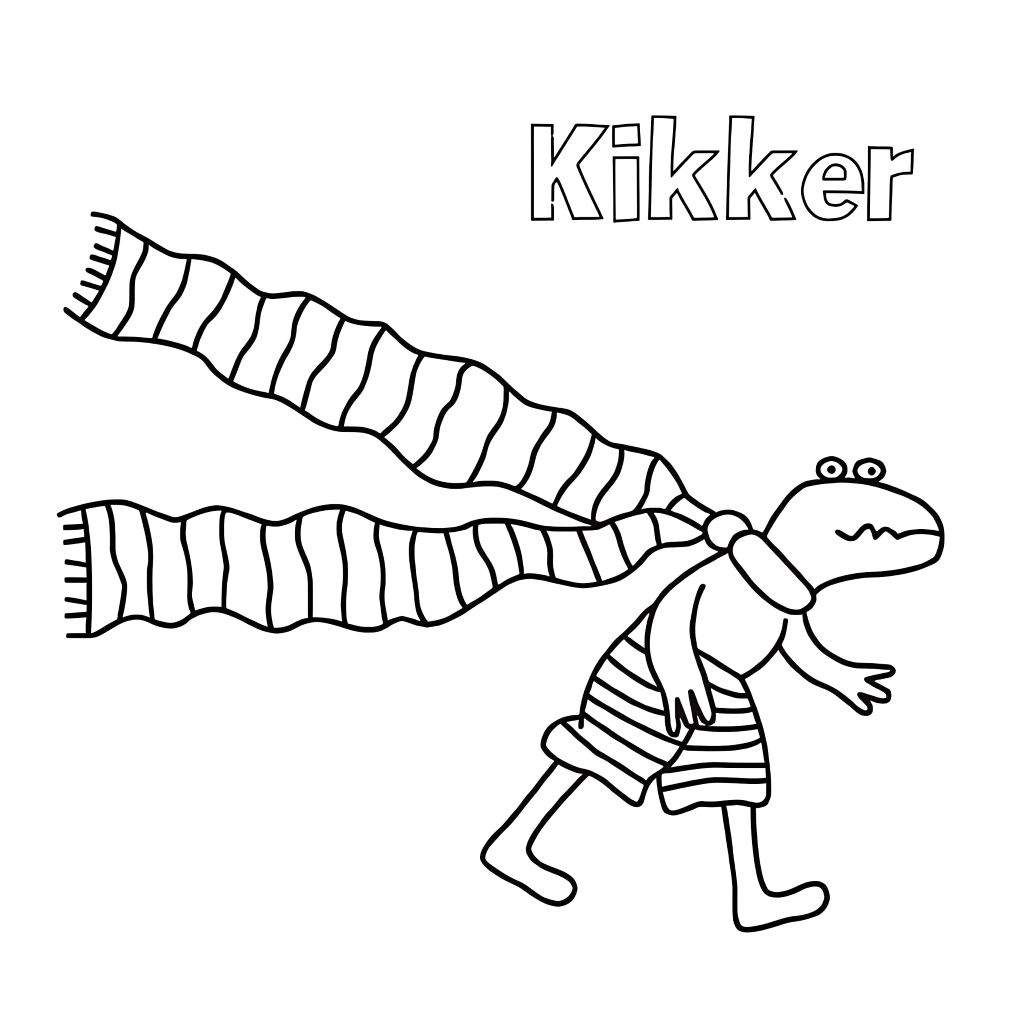kikker tekening makkelijk