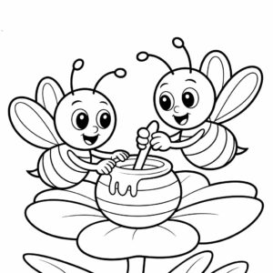 desenho abelha para colorir