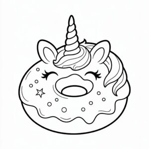 penguen donut renkli