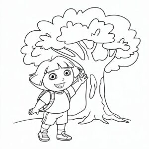 dora color pages